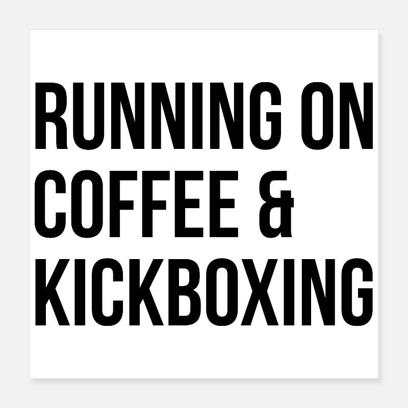 Kickboxing Poster 40 x 40 cm