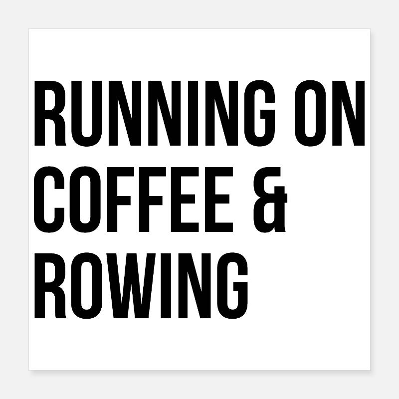 Rudern Poster 40x40 cm