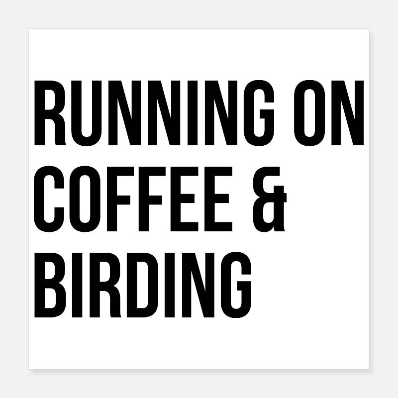 Oiseaux Poster 40 x 40 cm