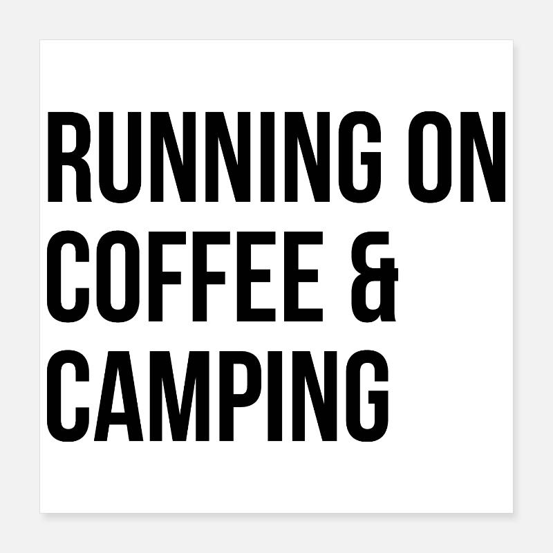 Camping Poster 40x40 cm