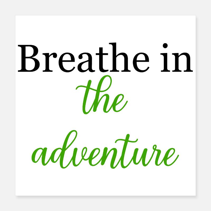 Entdecken Sie den Adventure Thrill Seeker Call Poster 40x40 cm