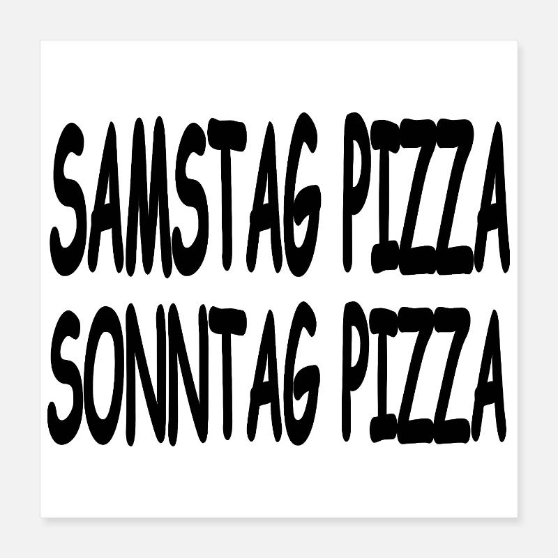 Pizza Poster 40x40 cm