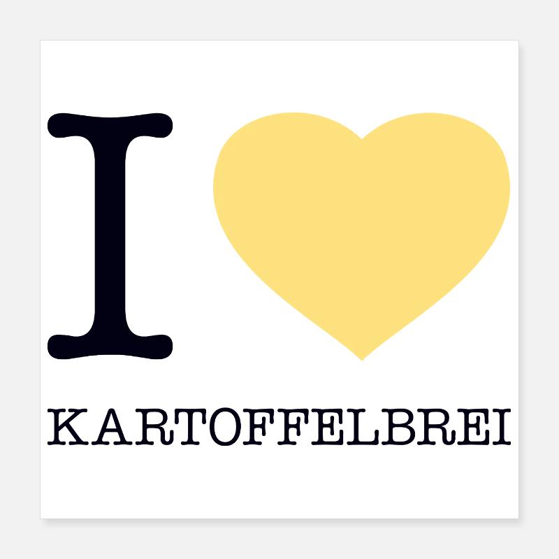 I love mashed potatoes Poster 16" x 16" (40x40 cm)