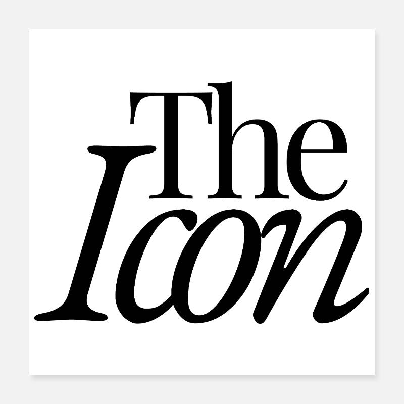 L’icône Poster 40 x 40 cm