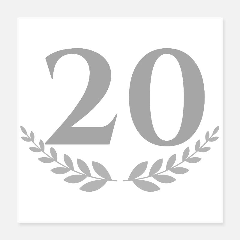 20 Poster 40 x 40 cm