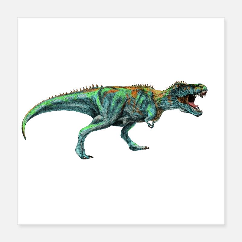 Dinosaurier Poster 40x40 cm