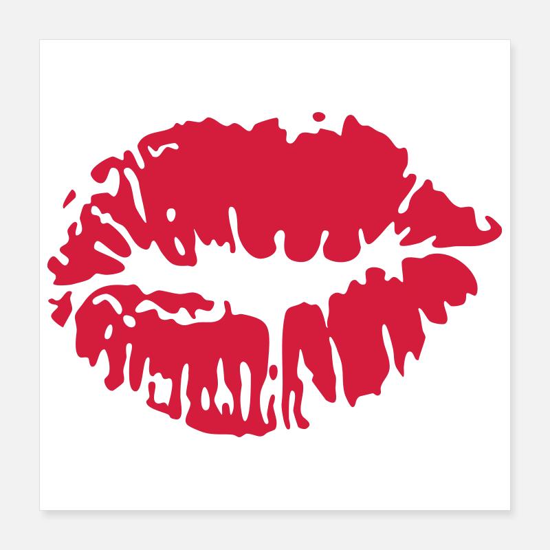 Kuss | Kiss | Baiser Poster 40 x 40 cm
