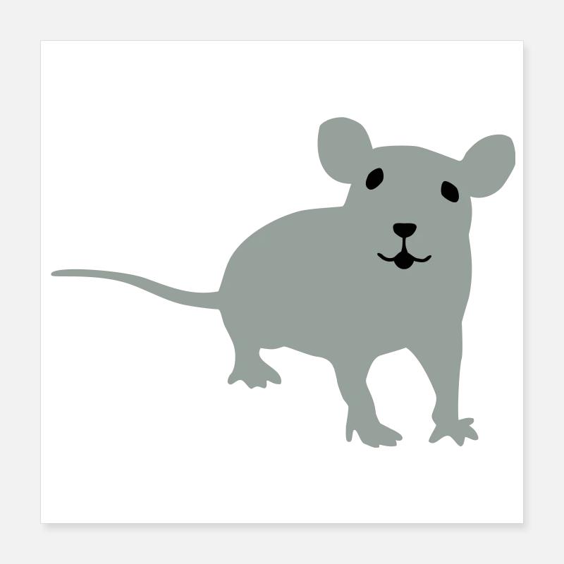 Ratte Poster 40x40 cm