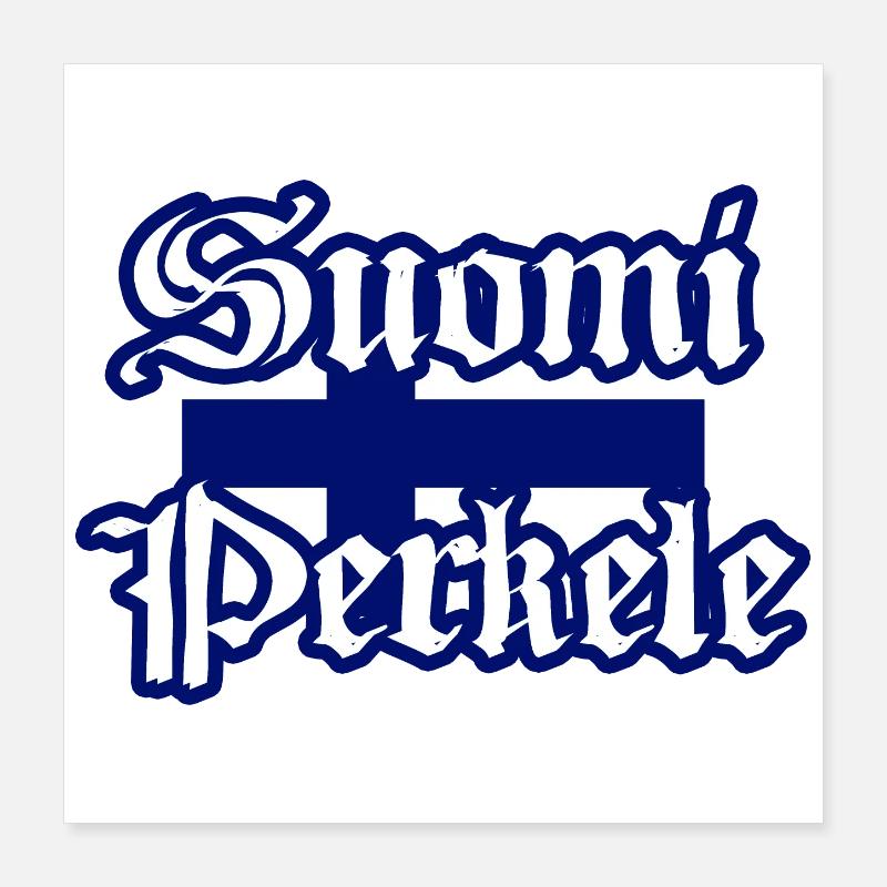 Suomi Perkele - Diables de Finlande Poster 40 x 40 cm