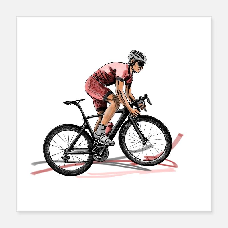 racing bicycle Poster 40 x 40 cm