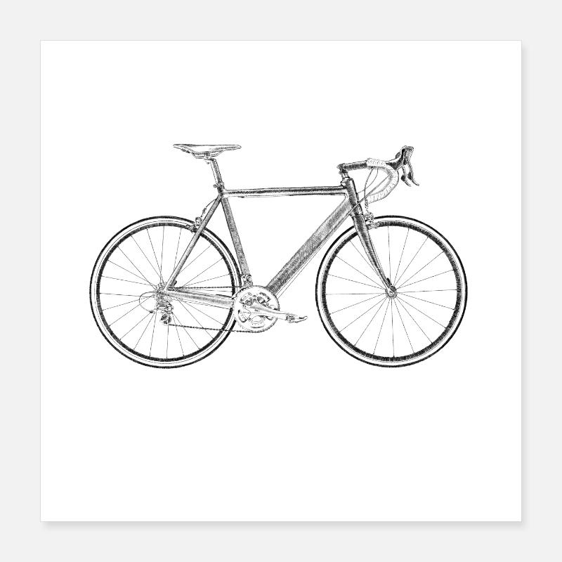 vélo de course Poster 40 x 40 cm