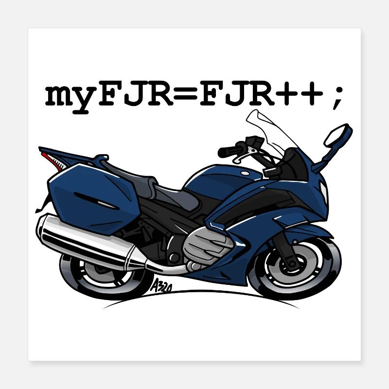 couleur myFJR Poster 40 x 40 cm