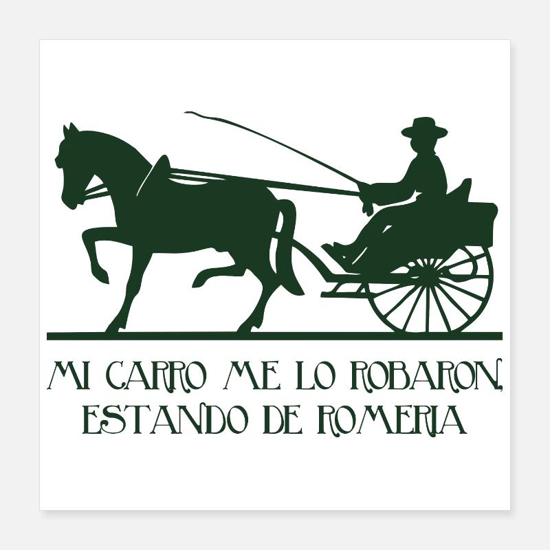Mon chariot Poster 40 x 40 cm