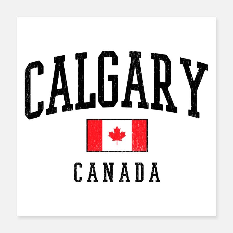 Calgary, Canada Poster 40 x 40 cm