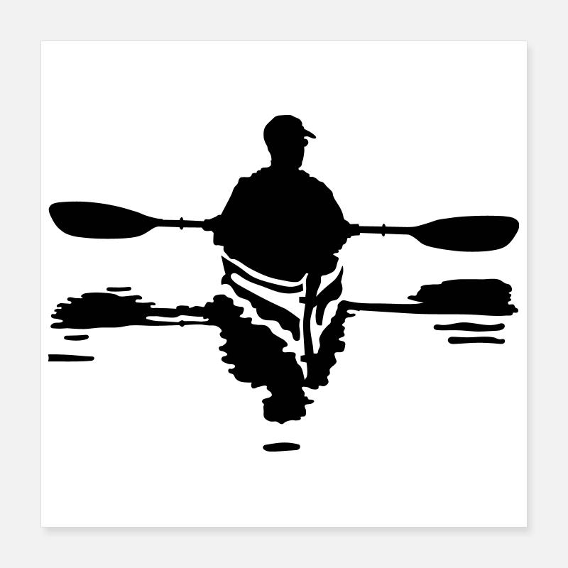 Kayak Poster 40 x 40 cm