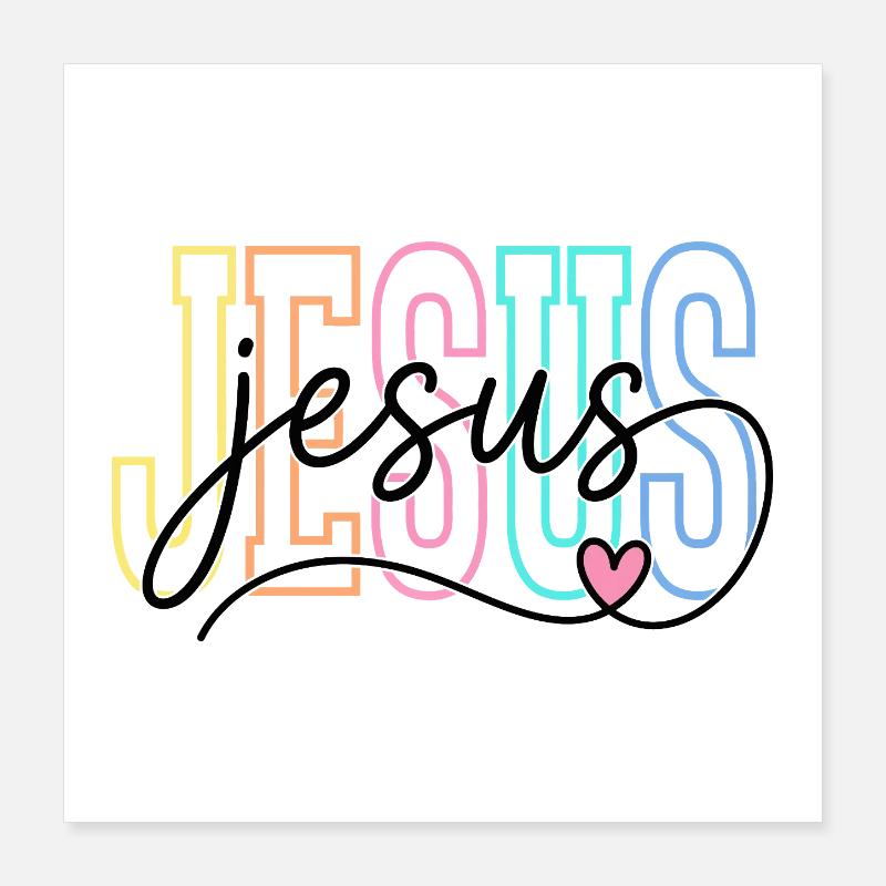 Jesus Poster 16" x 16" (40x40 cm)