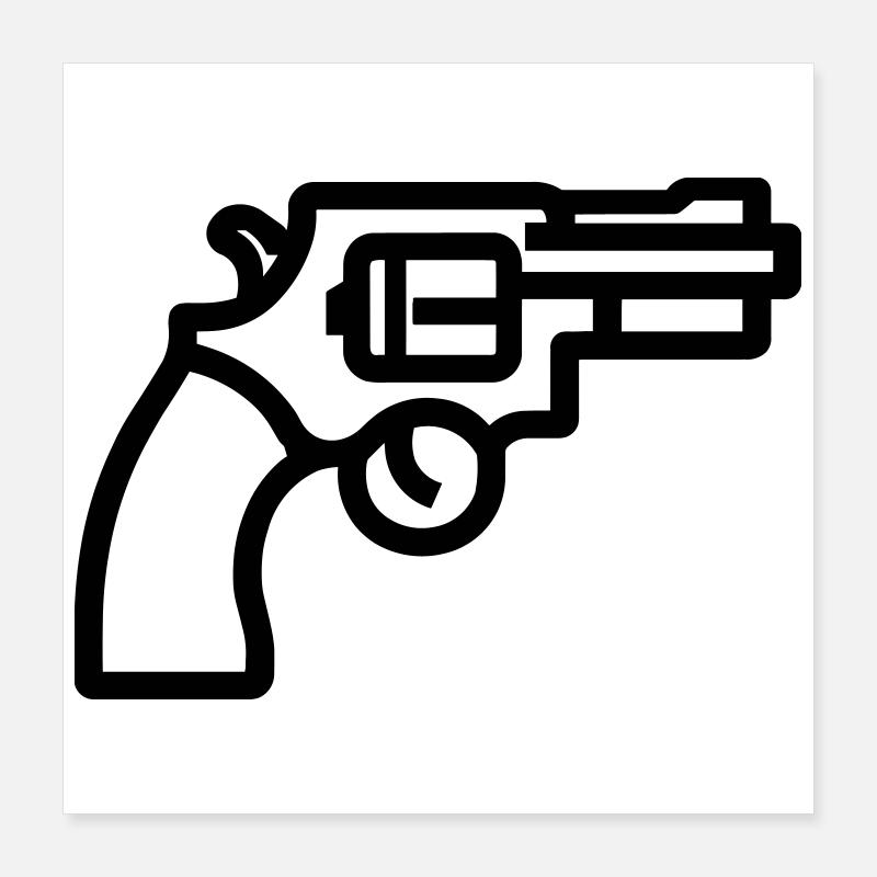 Revolver Poster 40x40 cm