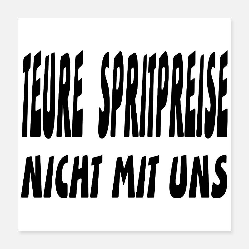 Benzin Poster 40x40 cm