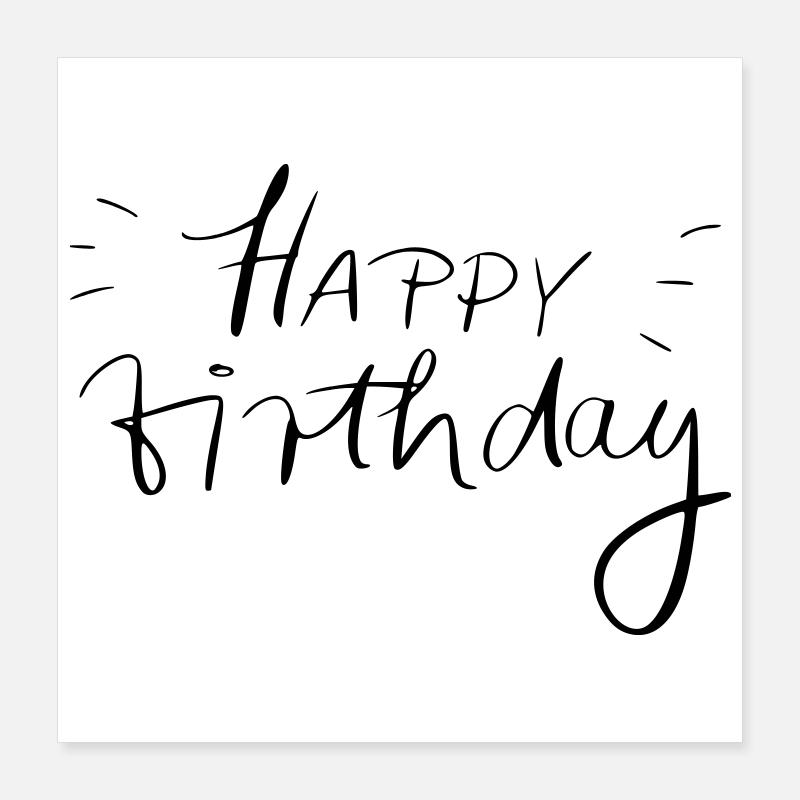 Joyeux anniversaire Poster 40 x 40 cm