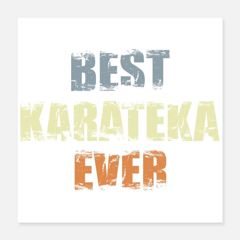 Bester Karateka Poster 40x40 cm