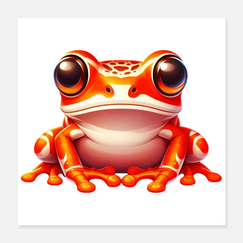 Frog Poster 16" x 16" (40x40 cm)