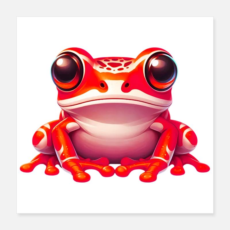 Grenouille Poster 40 x 40 cm