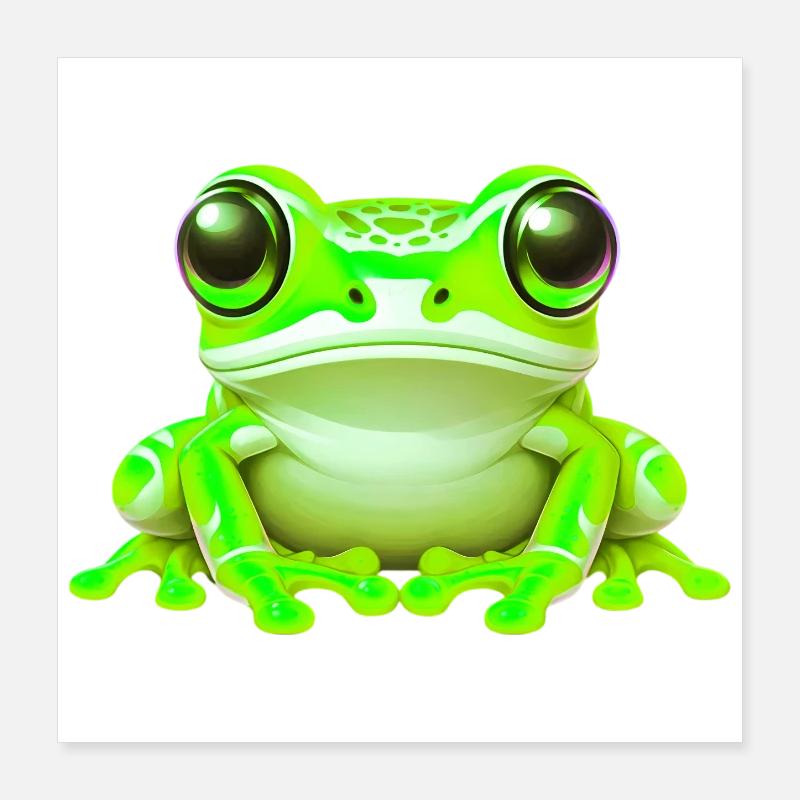 Frosch Poster 40x40 cm