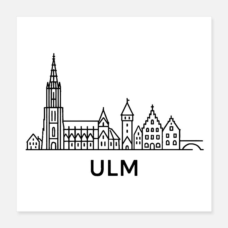 Ulm Poster 40 x 40 cm