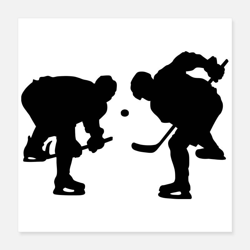 Eishockey Poster 40x40 cm