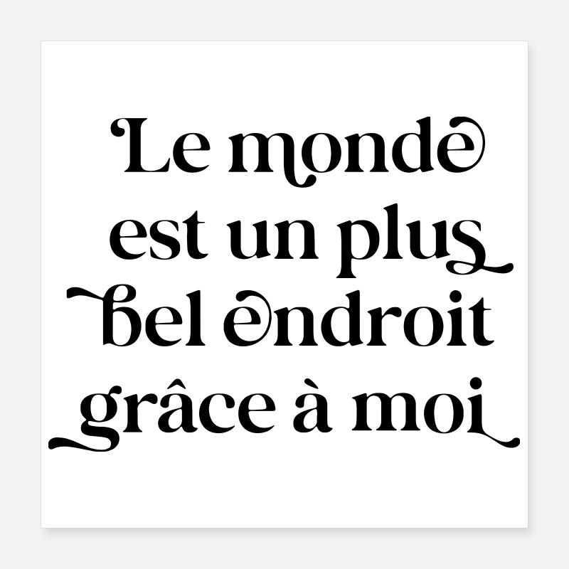 Wunderschöner Ort Dank Mirs – Sarkasmus Schwarzer Humor Poster 40x40 cm