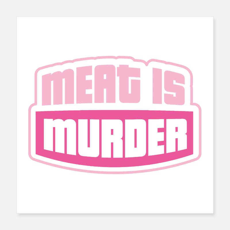 Vegan Statement Poster 40x40 cm