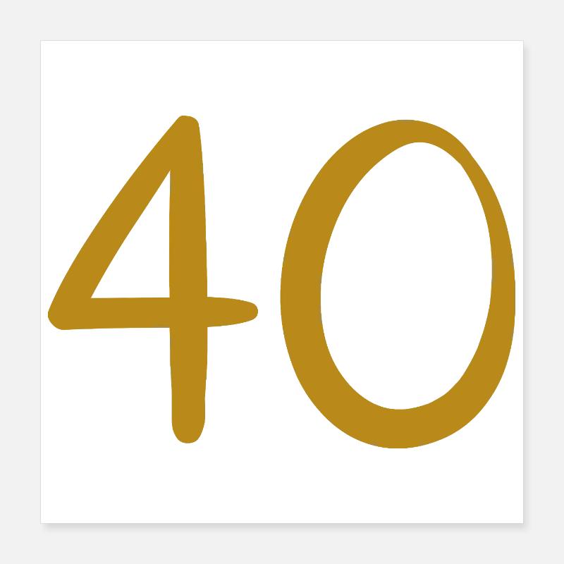 40 Poster 40x40 cm