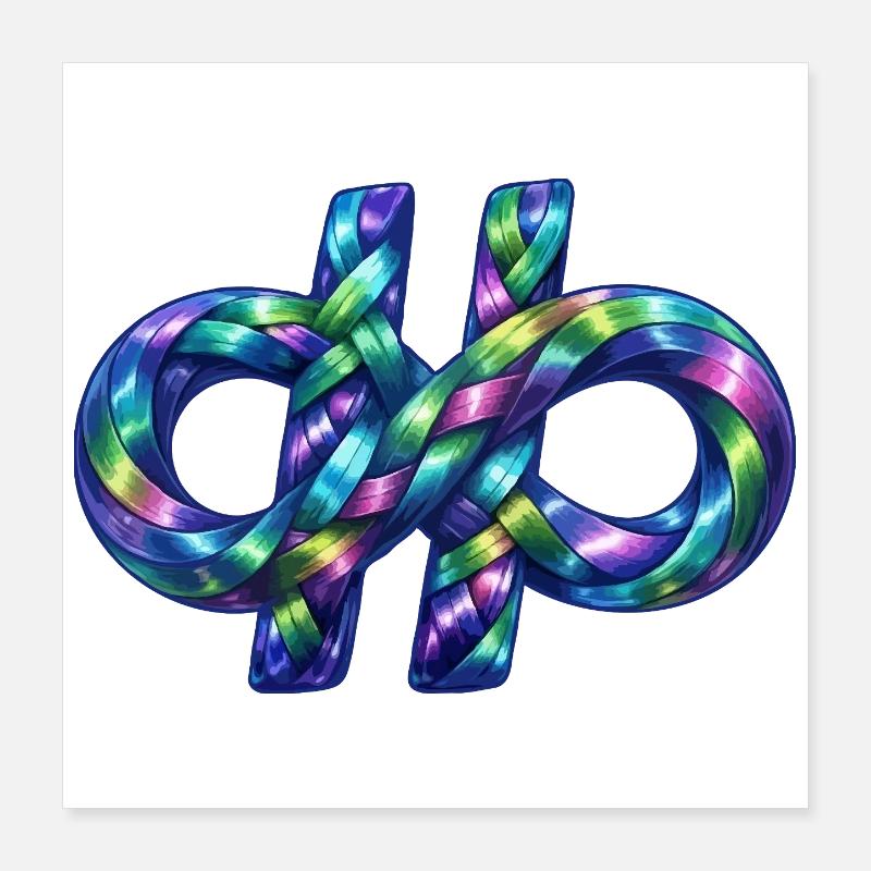 Hashtag infini Poster 40 x 40 cm