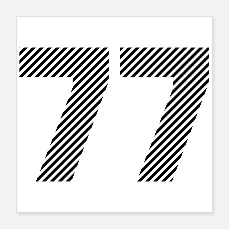 77 Poster 40 x 40 cm