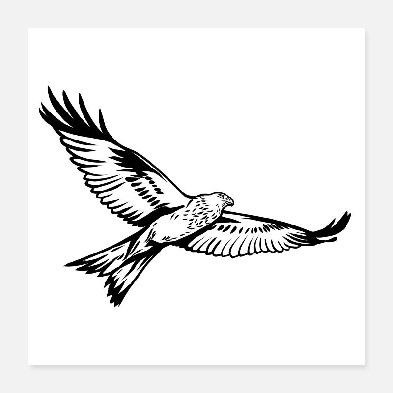 Red kite Poster 16" x 16" (40x40 cm)