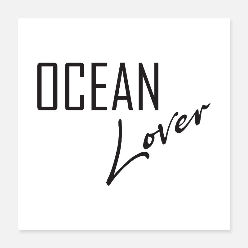 Ocean Lover Poster 40x40 cm