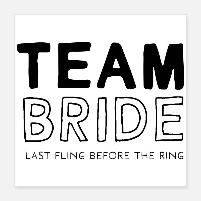 Squadra Sposa Poster 40x40 cm