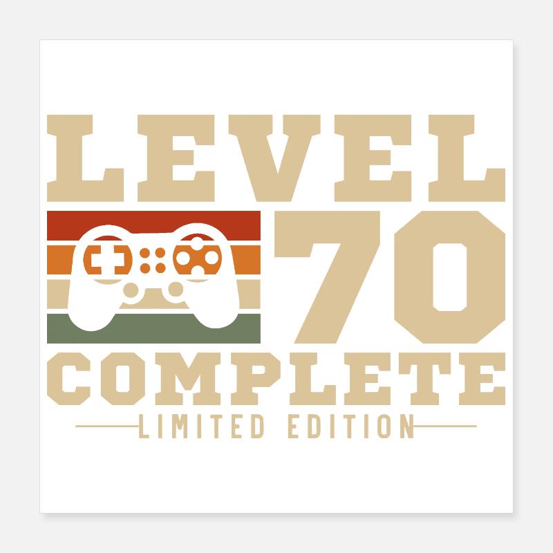 Level 70 completed Poster 16" x 16" (40x40 cm)
