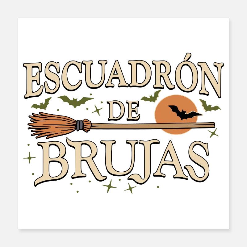 Escouade de sorcières Poster 40 x 40 cm