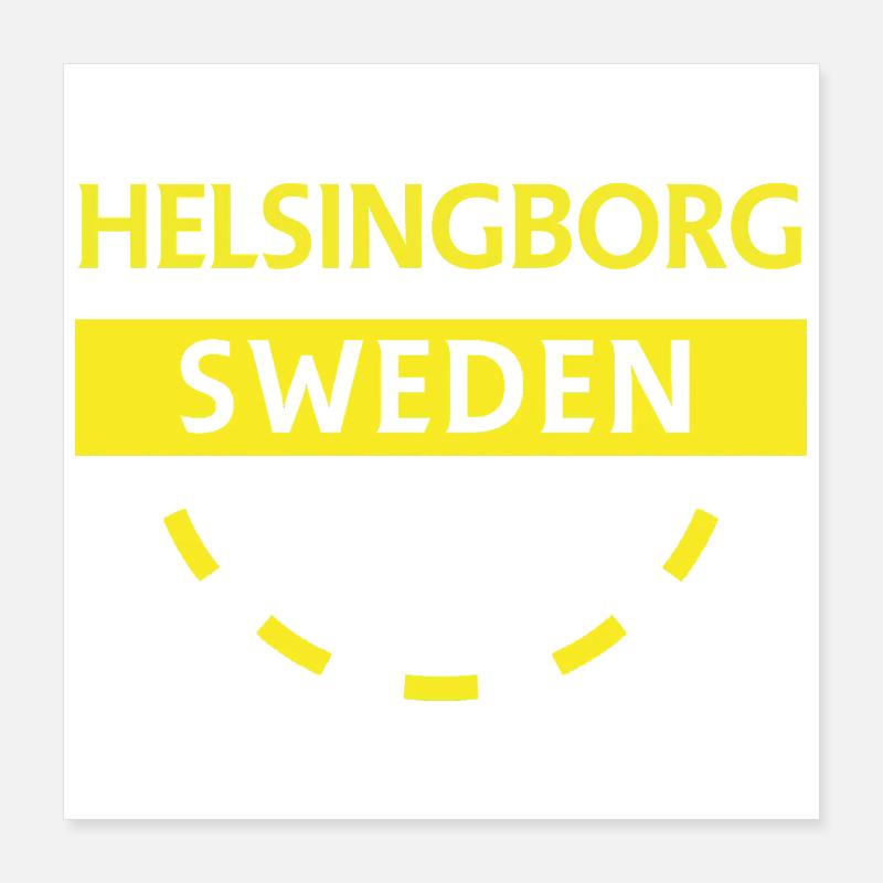 Helsingborg Sweden Patch Poster 16" x 16" (40x40 cm)