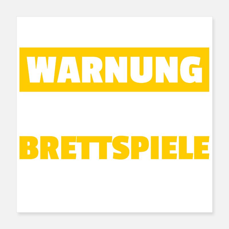 Attention : Jeu de société, jeu de société Poster 40 x 40 cm
