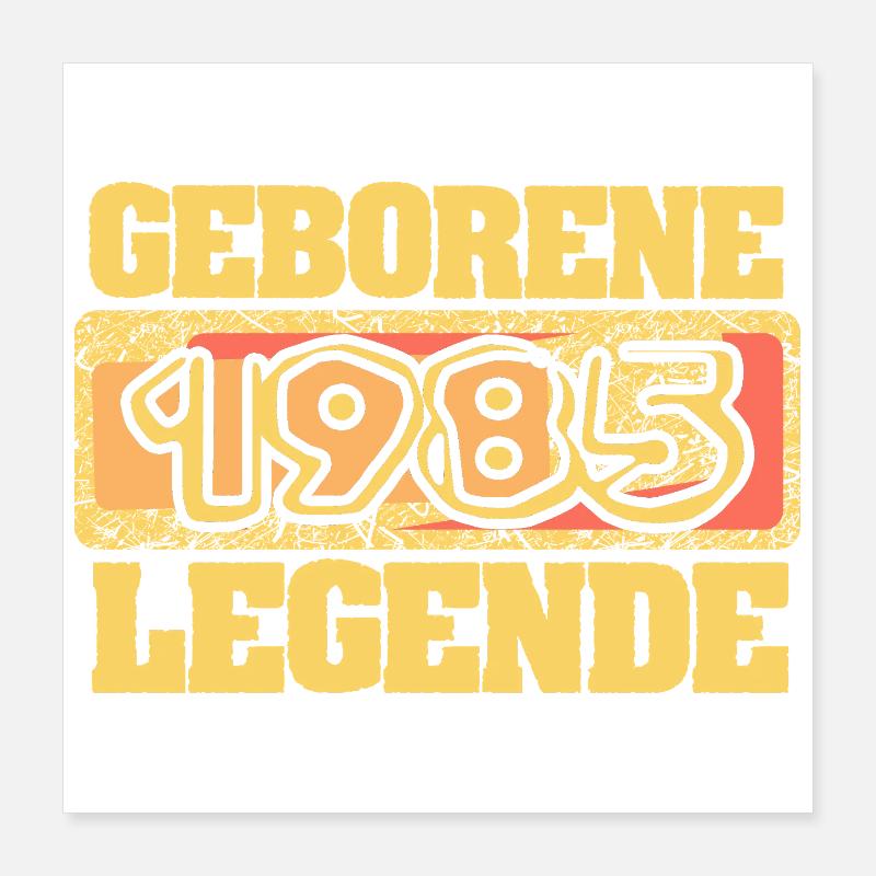1985 Poster 16" x 16" (40x40 cm)