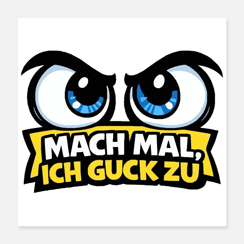 Kom nu, jeg ser – Comic Eyes Poster 40x40 cm