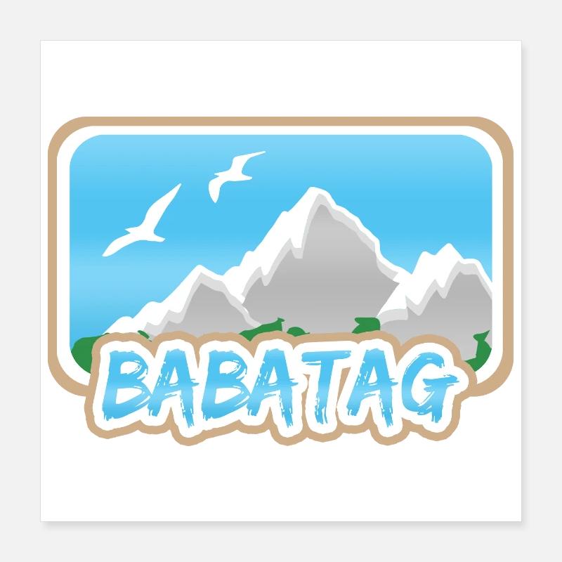 Berg Babatag Poster 40x40 cm