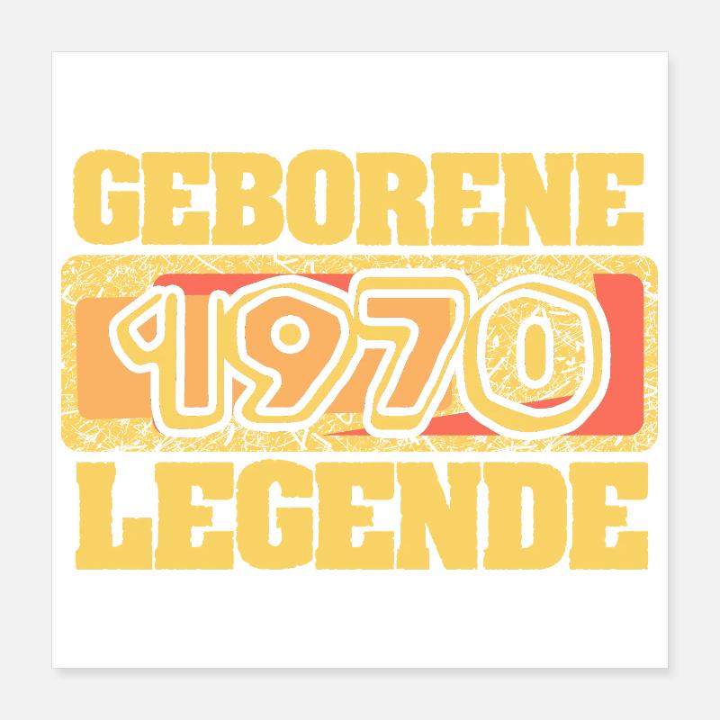 Zocken 1970 Poster 40x40 cm