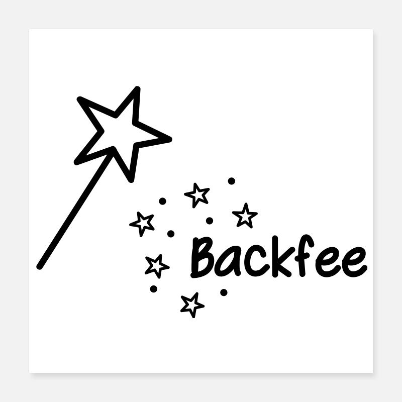 Backfee Poster 16" x 16" (40x40 cm)