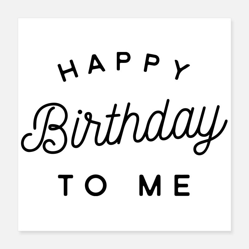 Geburtstag Poster 40x40 cm