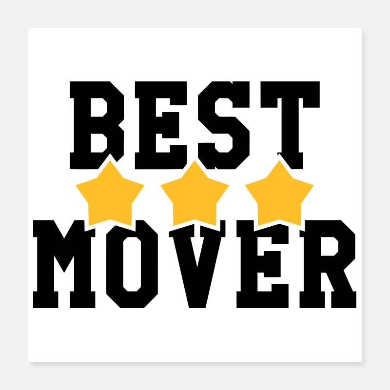 frachtführer / möbelpacker / mover / bewegen Poster 40x40 cm