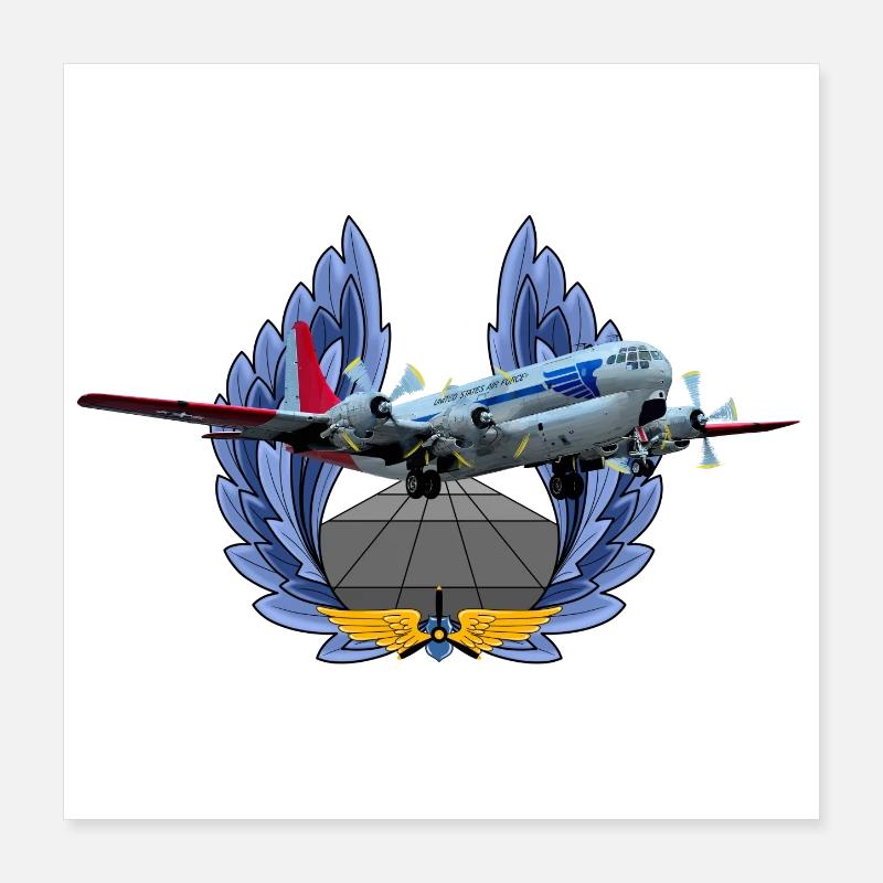 C-97 Stratofreighter Poster 40x40 cm