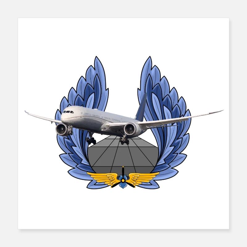 B 787 Poster 40 x 40 cm